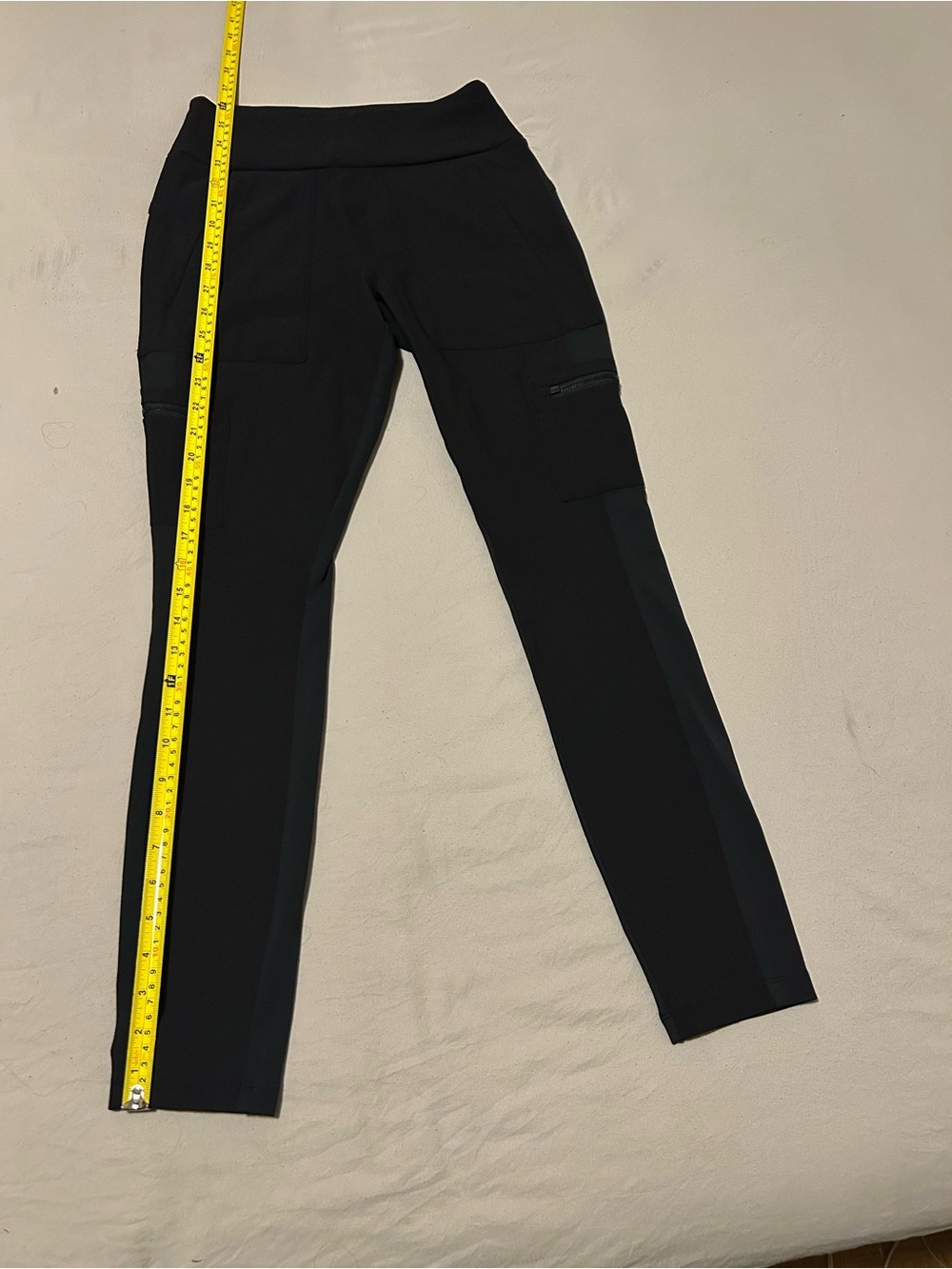 Athleta Black Stretch Cargo Ponte Skinny Pants - Picture 2 of 10